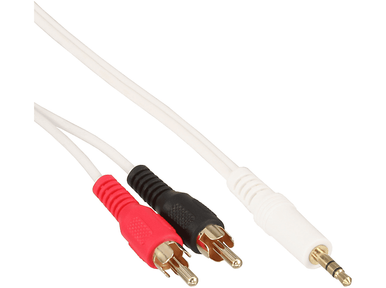 2x Klinke, Stecker,, Kabel, Cinch 2,5 Stecker Cinch/Klinke InLine® INLINE 3,5mm Klinke zu an Cinch m