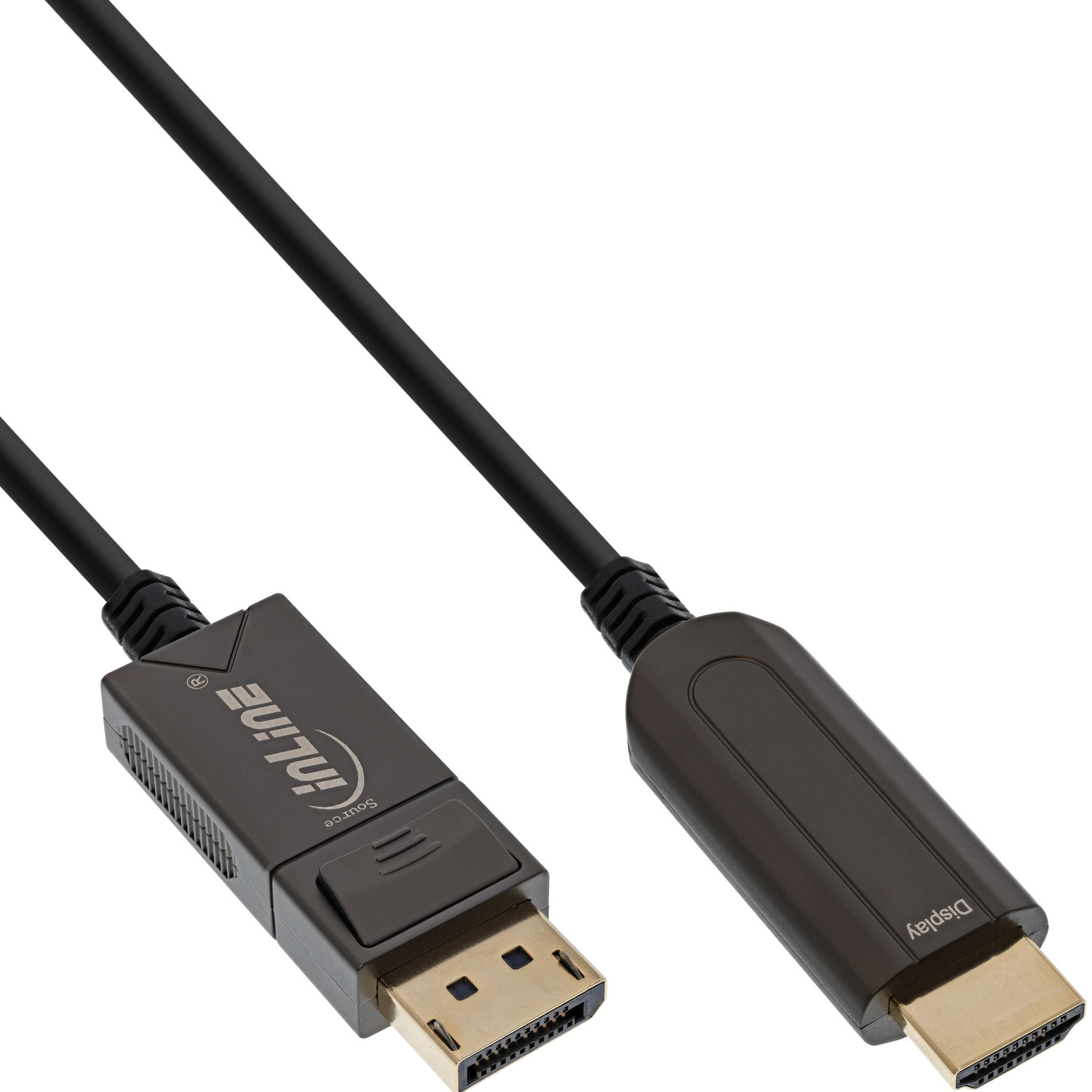 DisplayPort / InLine® DVI Kabel, HDMI HDMI AOC Konverter 4K/60Hz, zu INLINE Displayport zu schwarz, zu VGA /