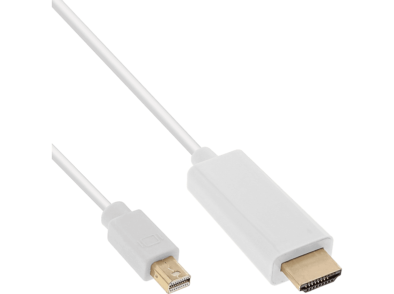 / / / DisplayPort Konverter mit zu HDMI weiß, 5m, Mini DVI zu InLine® zu INLINE VGA Displayport Kabel, HDMI