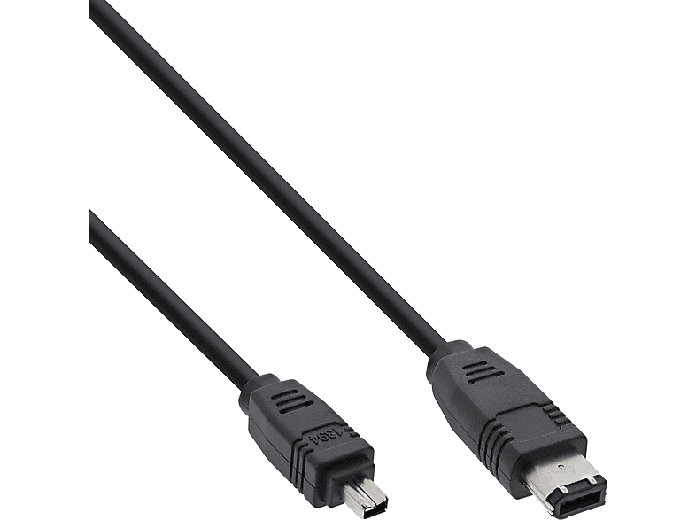 INLINE Kabel, FireWire Stecker m IEEE1394 Firewire, 1,8m, Stecker, 4pol zu 6pol 1,8 InLine®