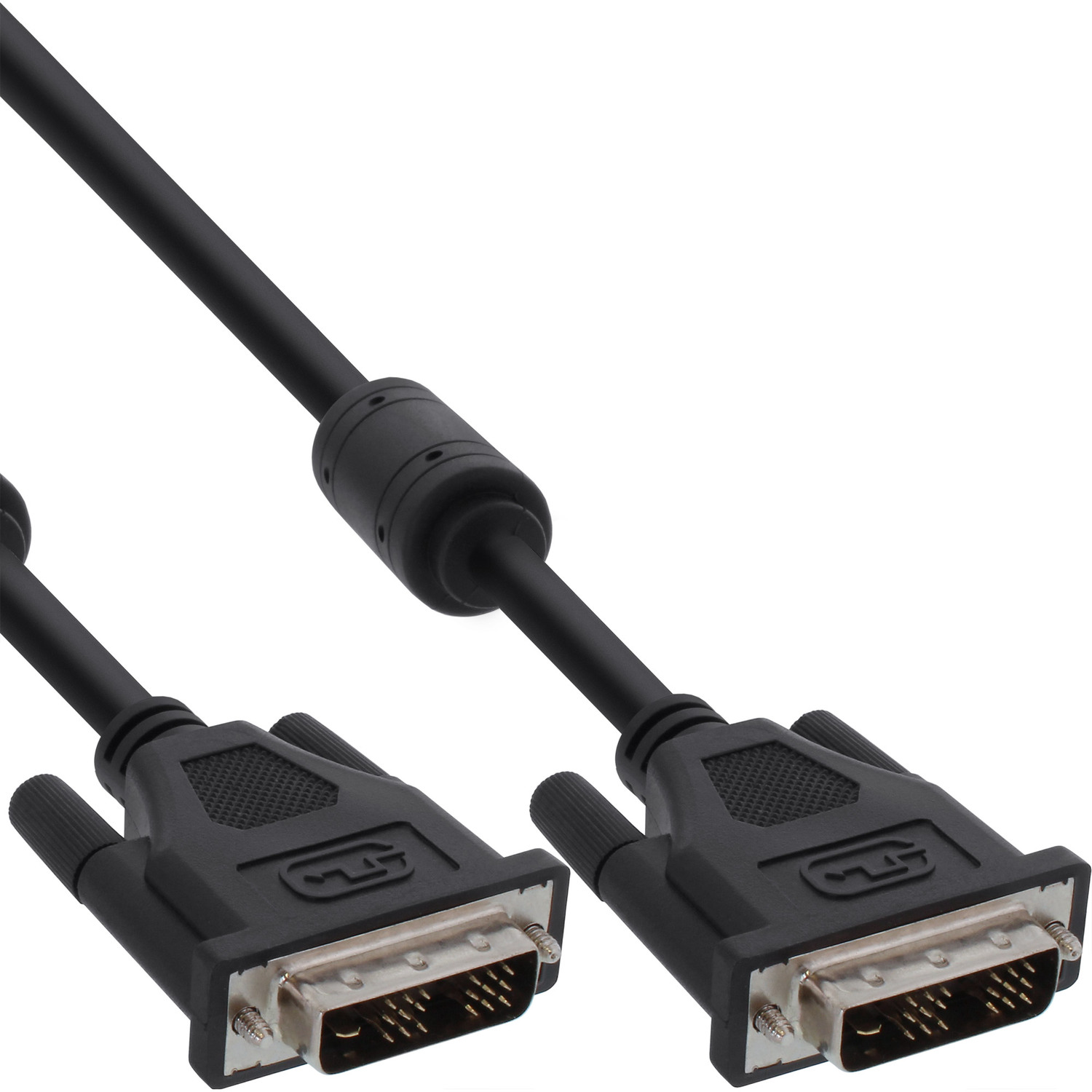 INLINE InLine® schwarz Kabel, digital Stecker DVI-D / Link, 2 DVI, 18+1 Single Stecker