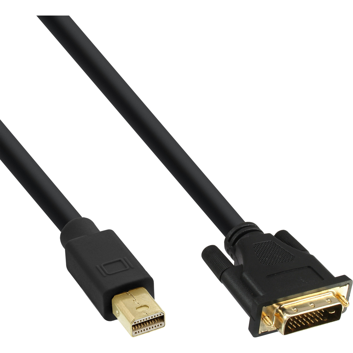 INLINE InLine® Mini DisplayPort zu Displayport HDMI / DVI Kabel, / zu DVI-D 24+1 Stecker auf zu 1,5m DVI VGA