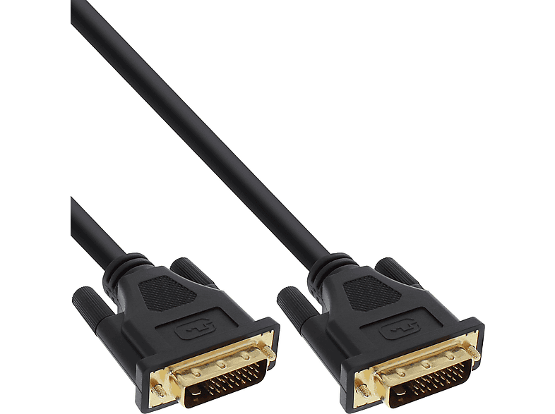 Stecker DVI, INLINE DVI-D Anschlusskabel digital Stecker, InLine® / 24+1 Premium, schwarz