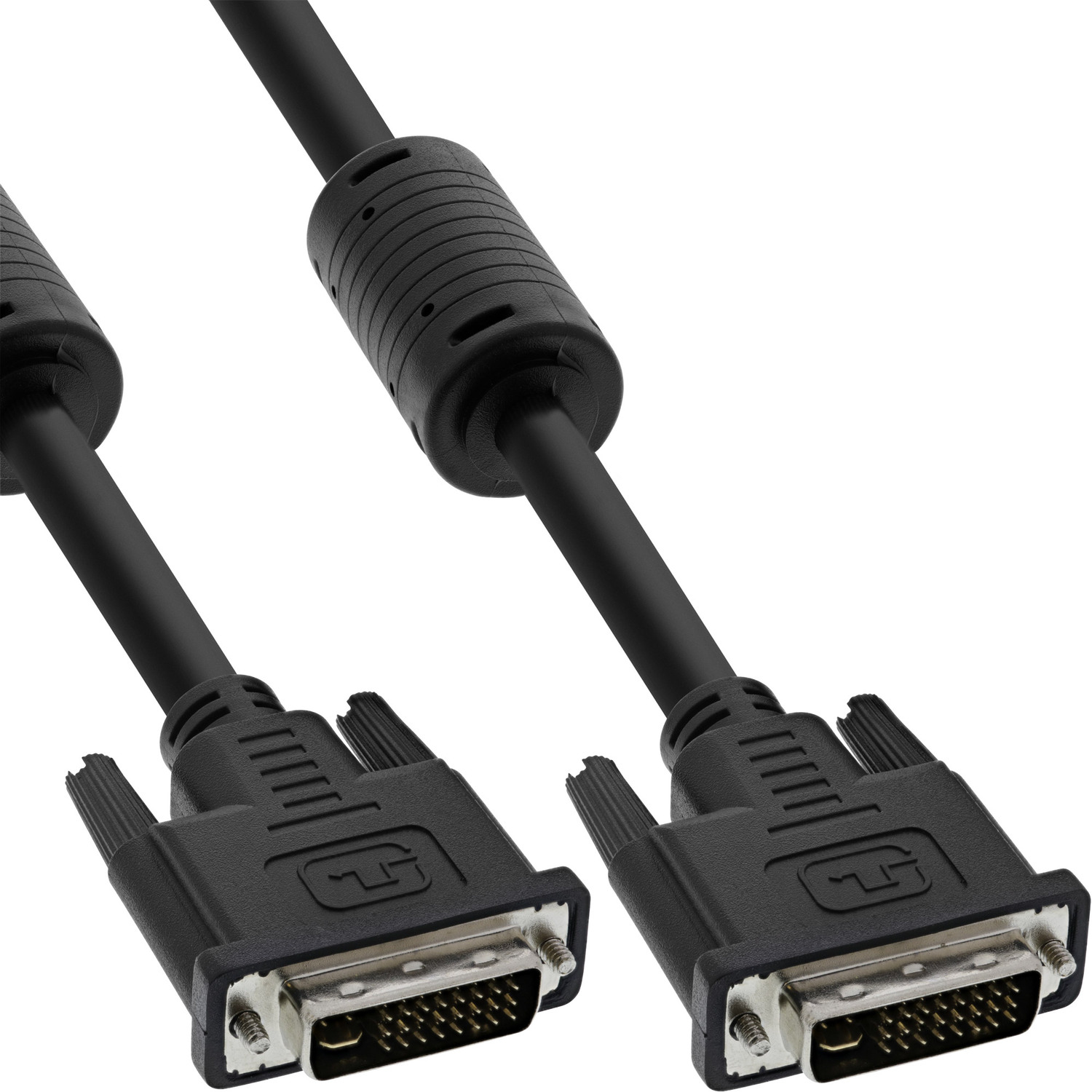 INLINE InLine® DVI-I Kabel, digital/analog, Dual Stecker DVI, schwarz / DVI Stecker, 24+5