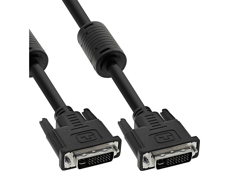 Stecker, schwarz Kabel, Dual 24+5 digital/analog, / DVI INLINE DVI, DVI-I InLine® Stecker