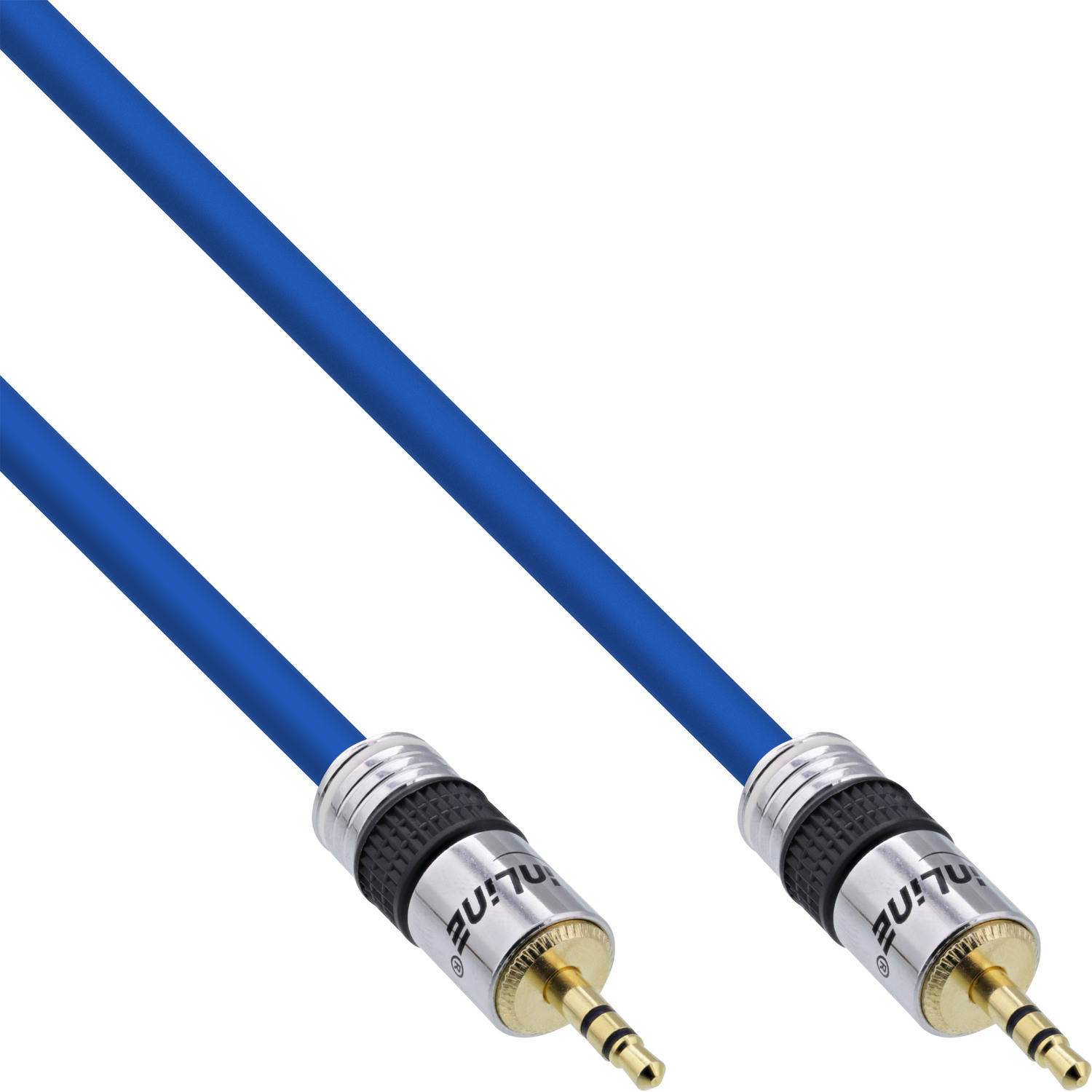 INLINE InLine® Klinken-Kabel Kabel 5m zu, Klinke 3,5mm Stecker Klinke, PREMIUM, m zu / 5 Stecker