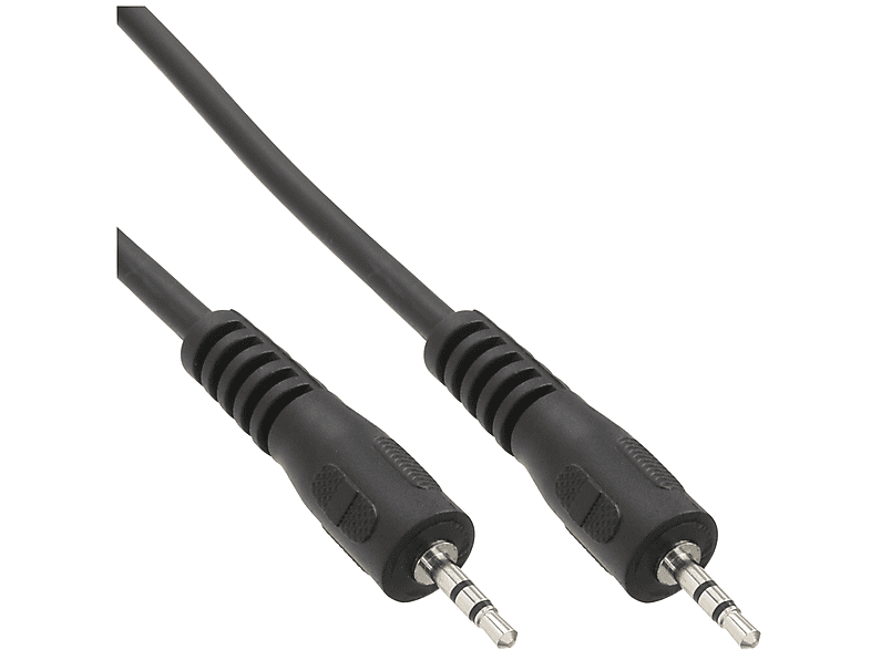 INLINE InLine® Klinke Kabel, 2,5mm Stecker / Stecker, Stereo, 0,5m Kabel zu, Klinke zu Klinke, 0,5 m