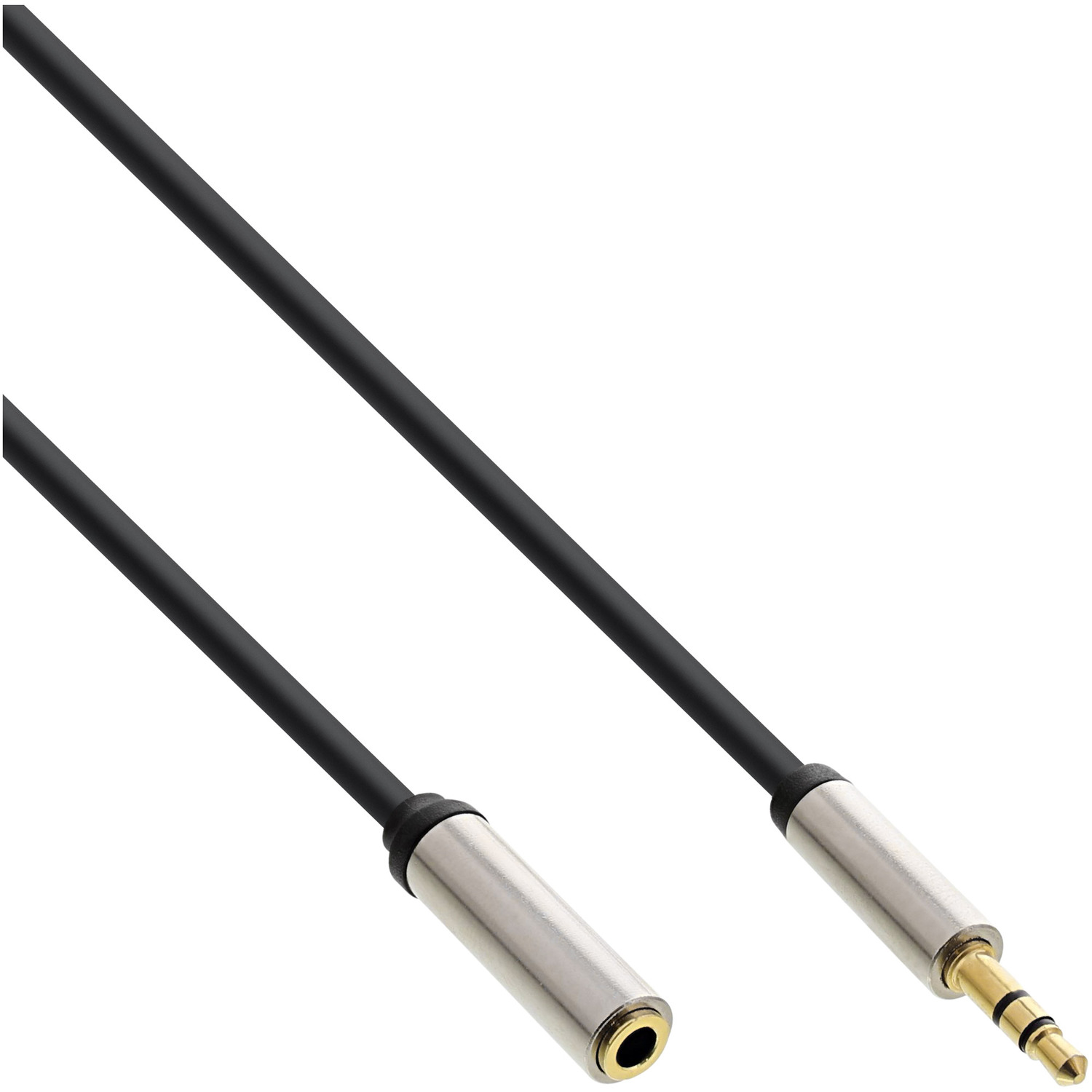 INLINE InLine® Slim Audio Kabel m Klinke 3,5mm Klinke Klinke, zu Stereo, 1 Slimline, zu ST/BU, 1m