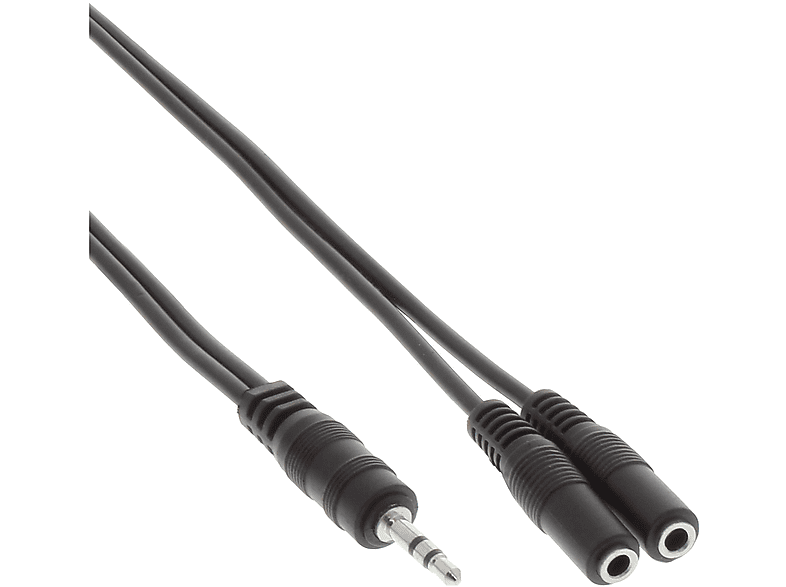 Buchse, INLINE 3,5mm Klinke zu Klinken m Klinke, Y-Kabel, Stereo, 2x 2 an Klinke /, Stecker InLine®