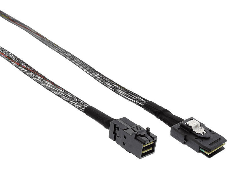 INLINE InLine® Mini-SAS HD Kabel, SFF-8643 zu SFF-8087, mit Sideband, 0,5m, SAS, 0,5 m