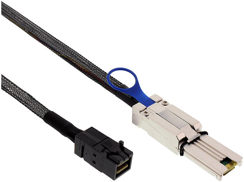 SAS INLINE HD Kabel SAS, Mini Kabel, 2m InLine® zu 2 SFF-8643 SAS, SFF-8088, m