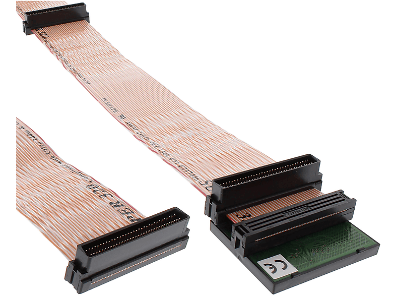 4 Flachbandkabel, SCSI, U320 1,33m, Geräte, InLine® INLINE m SCSI mit 0,75 für 68pol,