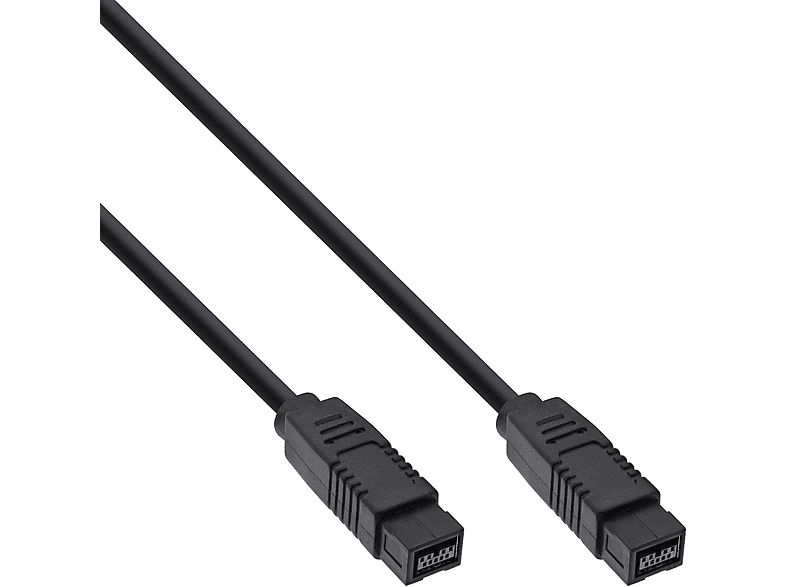 1,8 IEEE1394 INLINE Stecker m FireWire Firewire, Kabel, schwarz,, InLine® Stecker, 9pol /