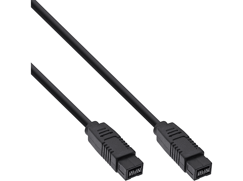 INLINE InLine® FireWire Kabel, IEEE1394 9pol Stecker / Stecker, schwarz
