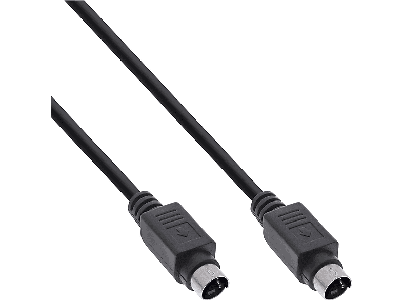INLINE InLine® SVHS Kabel, 4pol mini DIN Stecker / Stecker, 2m Kabel