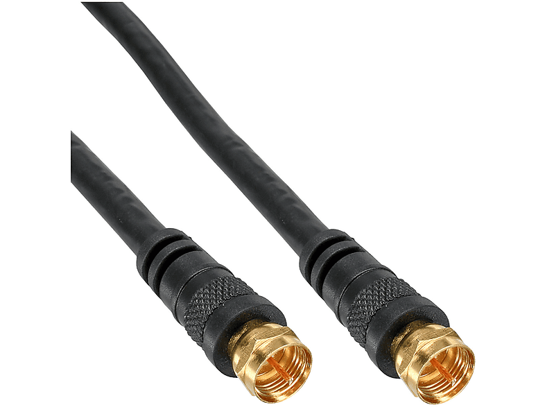 2x INLINE Antenne / / 2x F-Stecker, InLine® geschirmt, 10m SAT-Anschlusskabel, Sat <gt/>85dB,