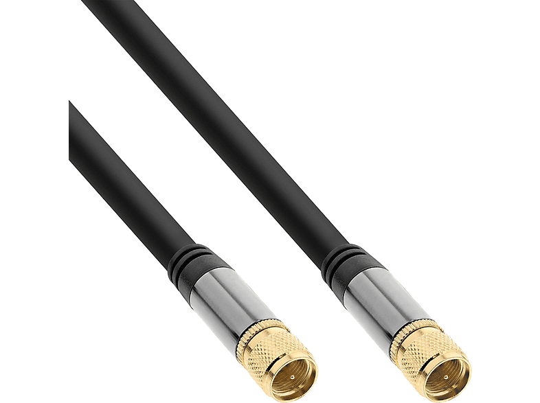 Antenne Premium / Sat F-Stecker, 2x / InLine® 10m INLINE SAT-Anschlusskabel, geschirmt, 4x