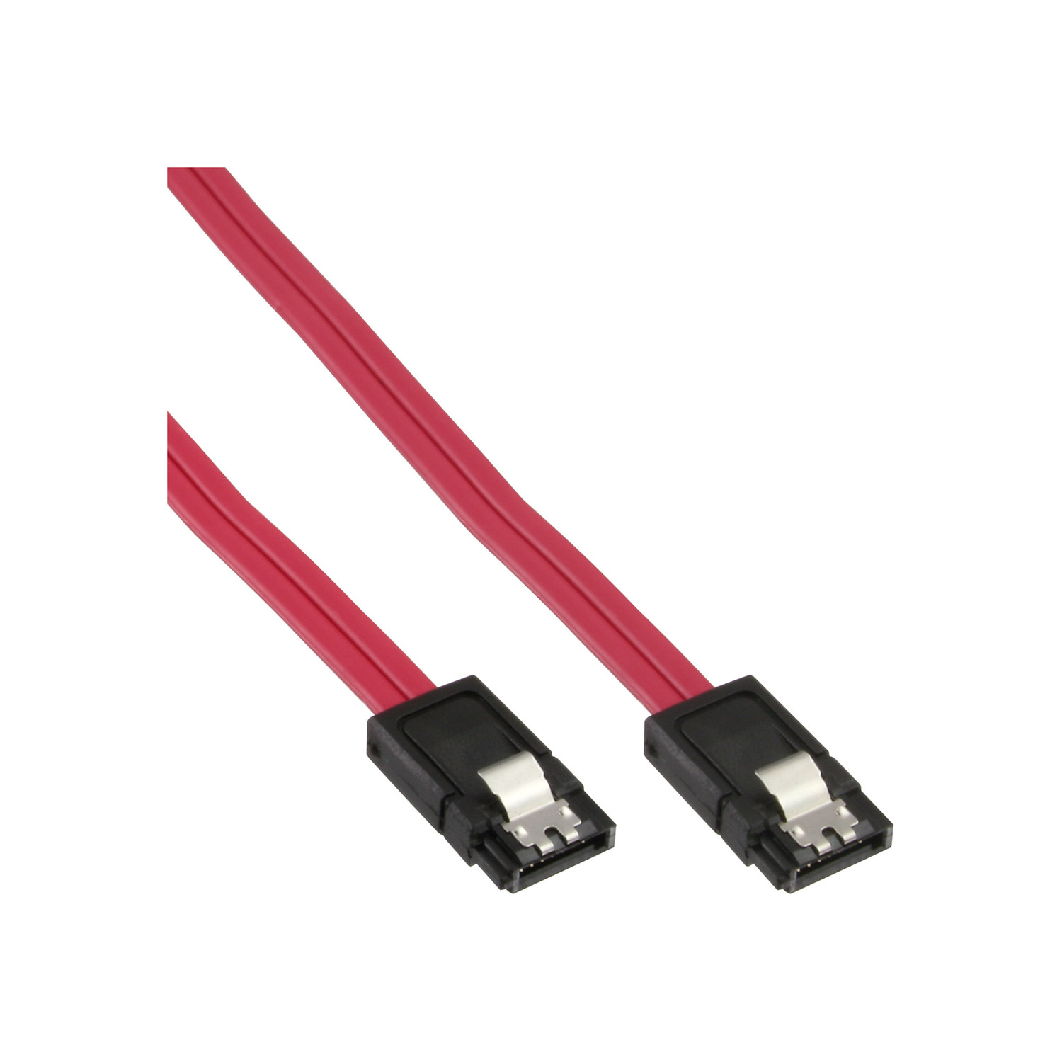Kabel mit Lasche, Kabel, 6Gb/s rot INLINE InLine® SATA 1m SATA,