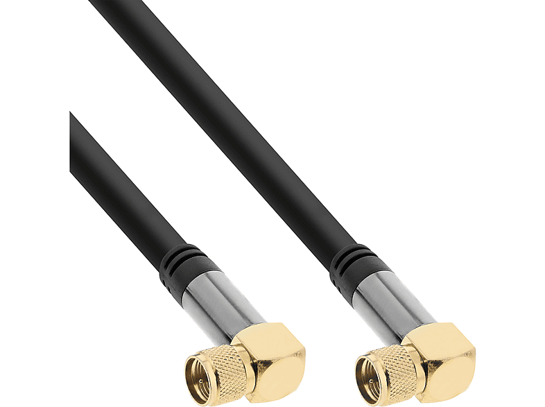 INLINE InLine® SAT-Anschlusskabel, geschirmt, 4x Sat Sat / F-Stecker Antenne 3m 2x Premium