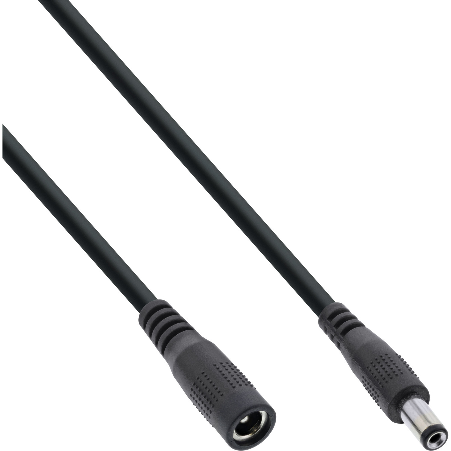 DC INLINE extern DC Stecker/Buchse Verlängerungskabel, Stromkabel 5,5x2,1mm, schwarz, InLine®