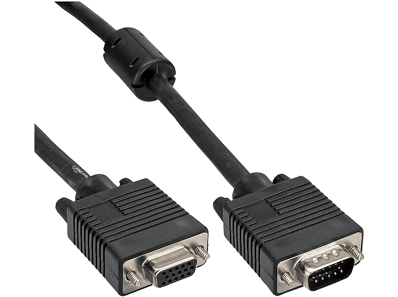InLine USB 2.0 Verlängerungskabel – 3 Meter, Stecker/Buchse Typ A, Schwarz, Doppelt Geschirmt