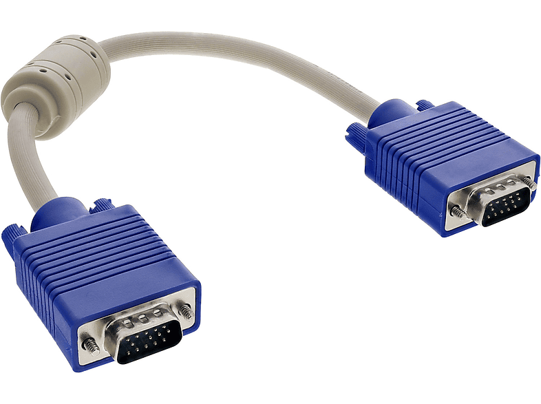 INLINE InLine® S-VGA Kabel, 15pol HD Stecker / Stecker, beige, 0,3m ...