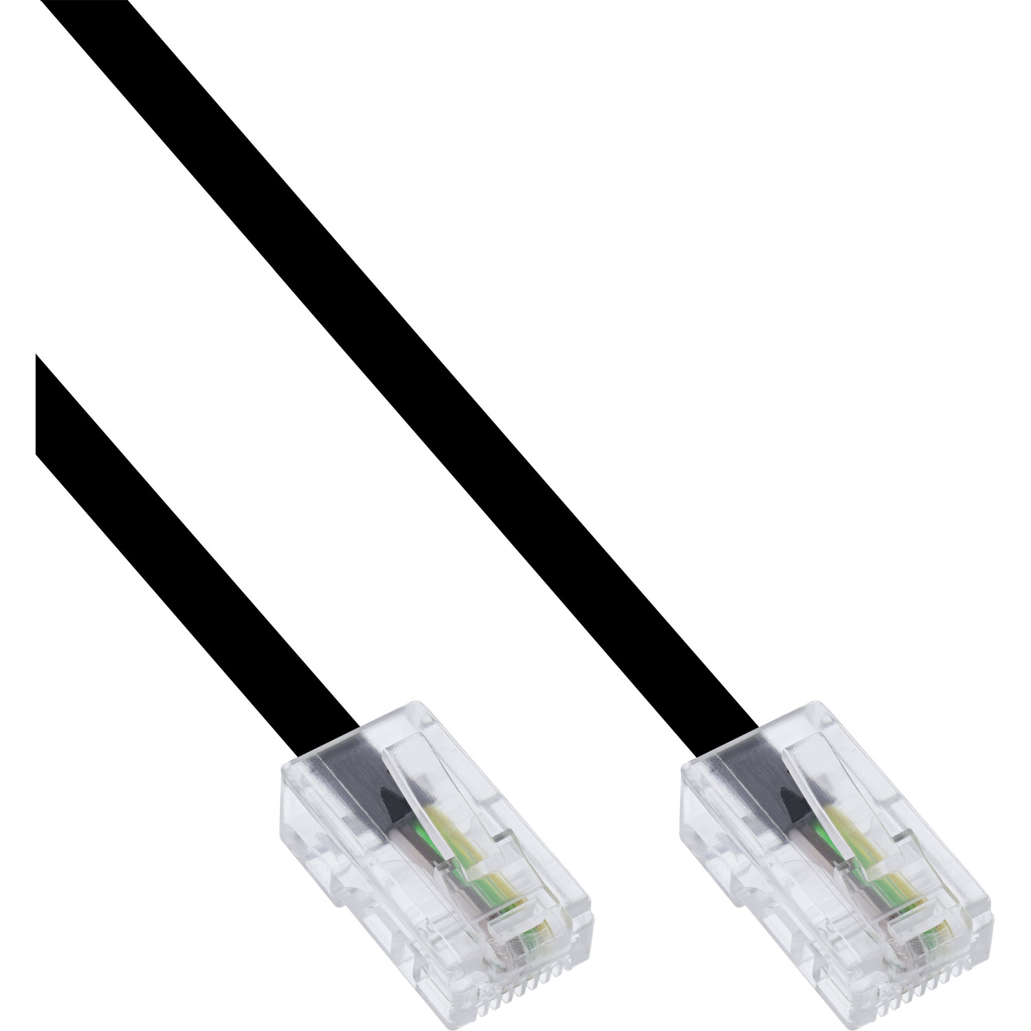 INLINE TAE InLine® Kabel Stecker ISDN (8P4C), /, / TAE ISDN / m 10m 10 / / RJ45 Western, Anschlußkabel,