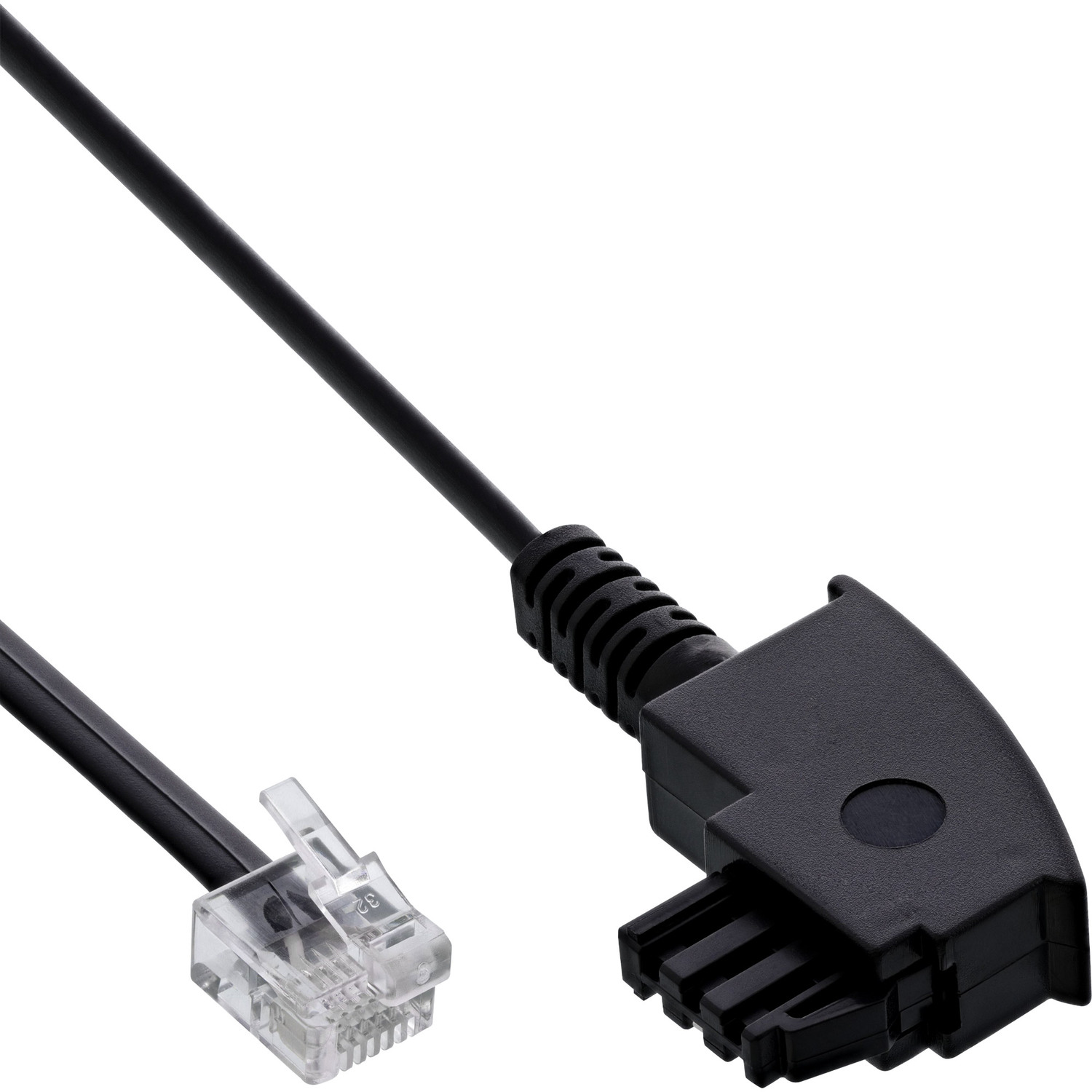 6/2 DEC Kabel Splitter, m / 15 Western, / 15m, TAE TAE-F an ISDN INLINE Stecker InLine® DSL für Western