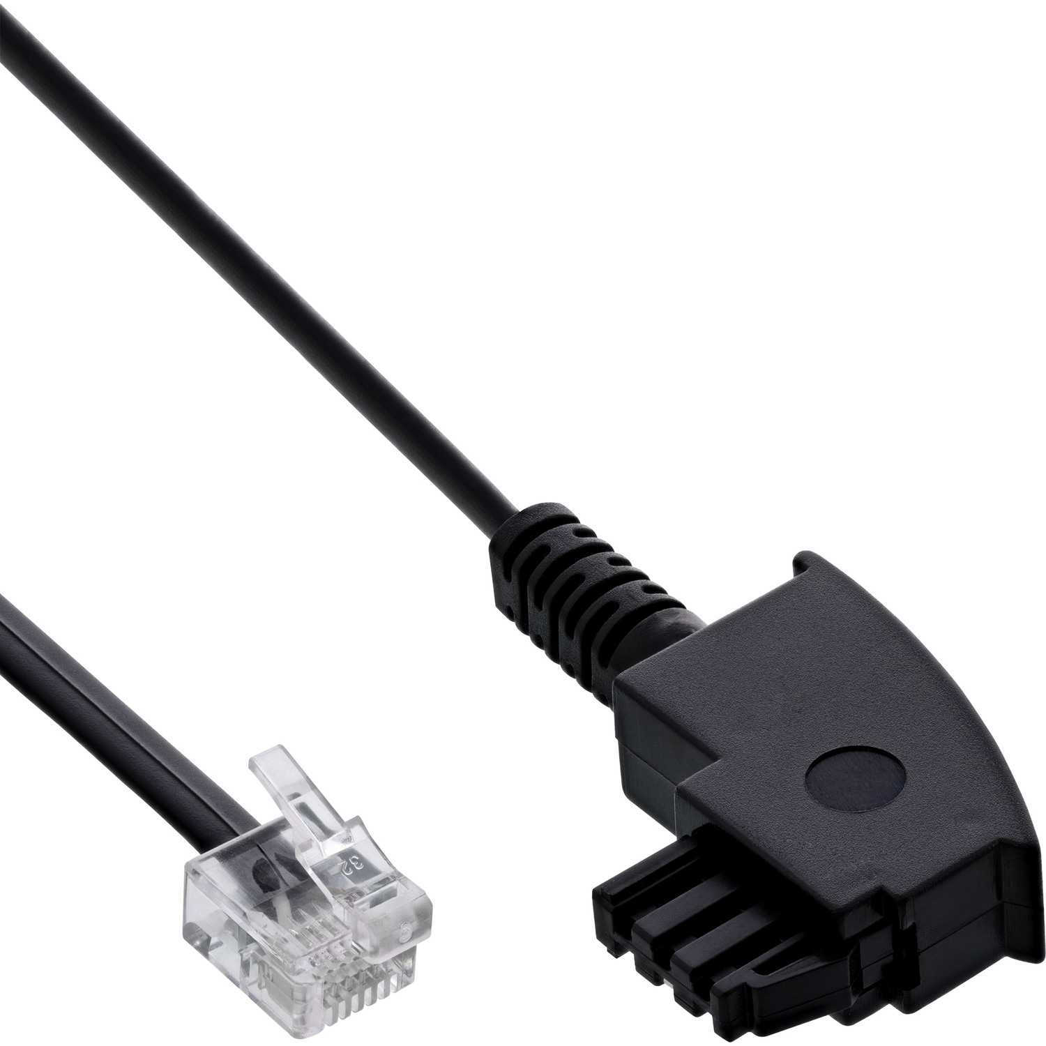 INLINE InLine® TAE-F Kabel für / 6/2 Stecker DSL 3 Western, an DEC 3m, m ISDN Western TAE / Splitter