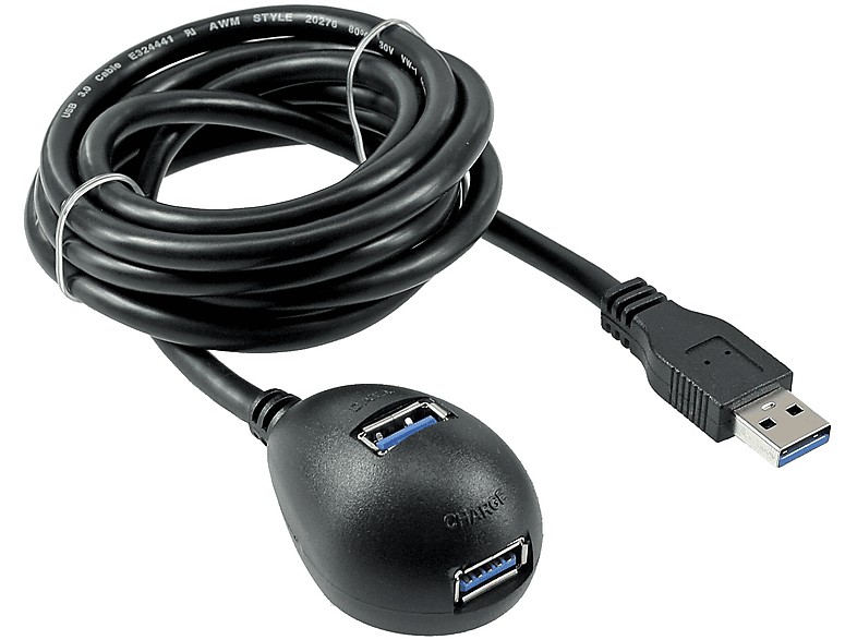 INLINE InLine® A 1m Verlängerung, 3.2 USB mit USB / Buchse, Stecker schwarz