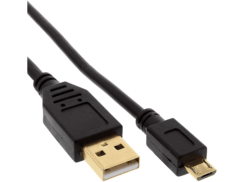 INLINE InLine® Micro-USB 2.0 Kabel, USB-A Stecker an Micro-B Stecker, 0,3m USB