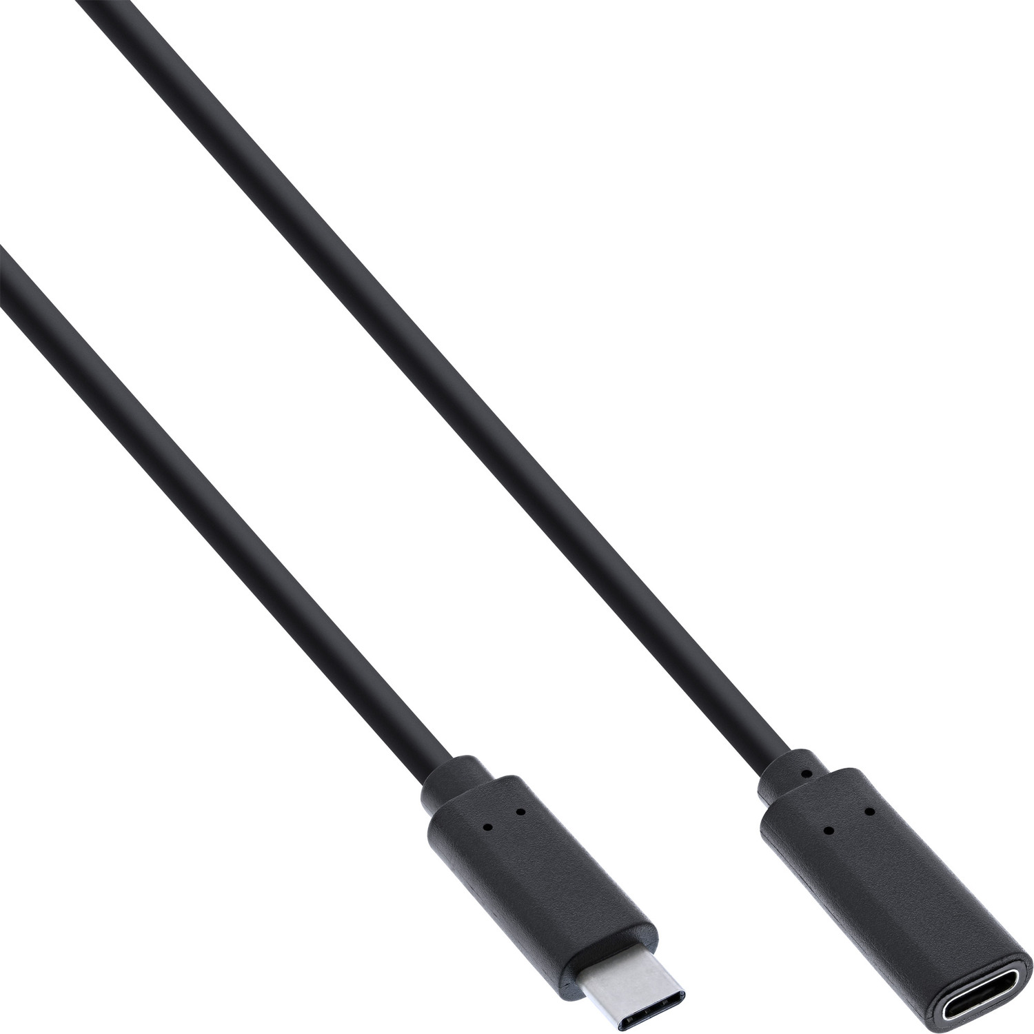 USB Verlängerung InLine® Kabel, USB-C INLINE 3.2 Stecker/Buchse, schwarz, USB
