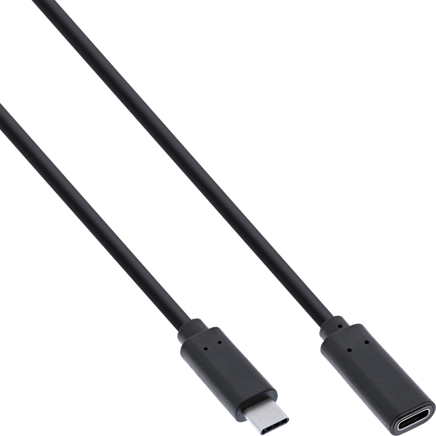 3.2 schwarz, USB-C InLine® Kabel, Verlängerung INLINE USB Stecker/Buchse, USB