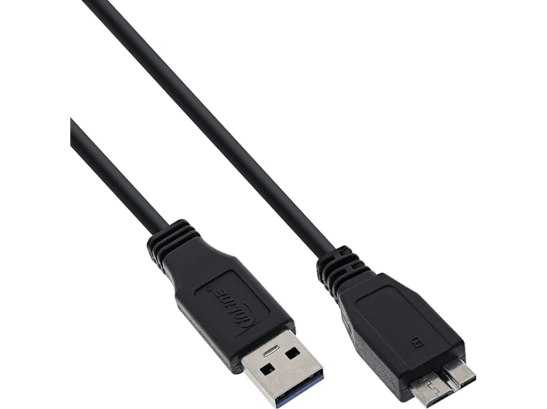 schwarz, B, INLINE an 3.0 USB 3.0 USB USB Kabel 2m Kabel, InLine® A USB Micro