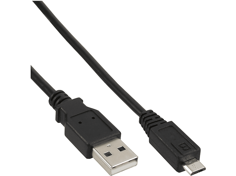 INLINE an Stecker 0,3m 2.0 Micro-B InLine® Stecker, USB-A USB Kabel, Micro-USB