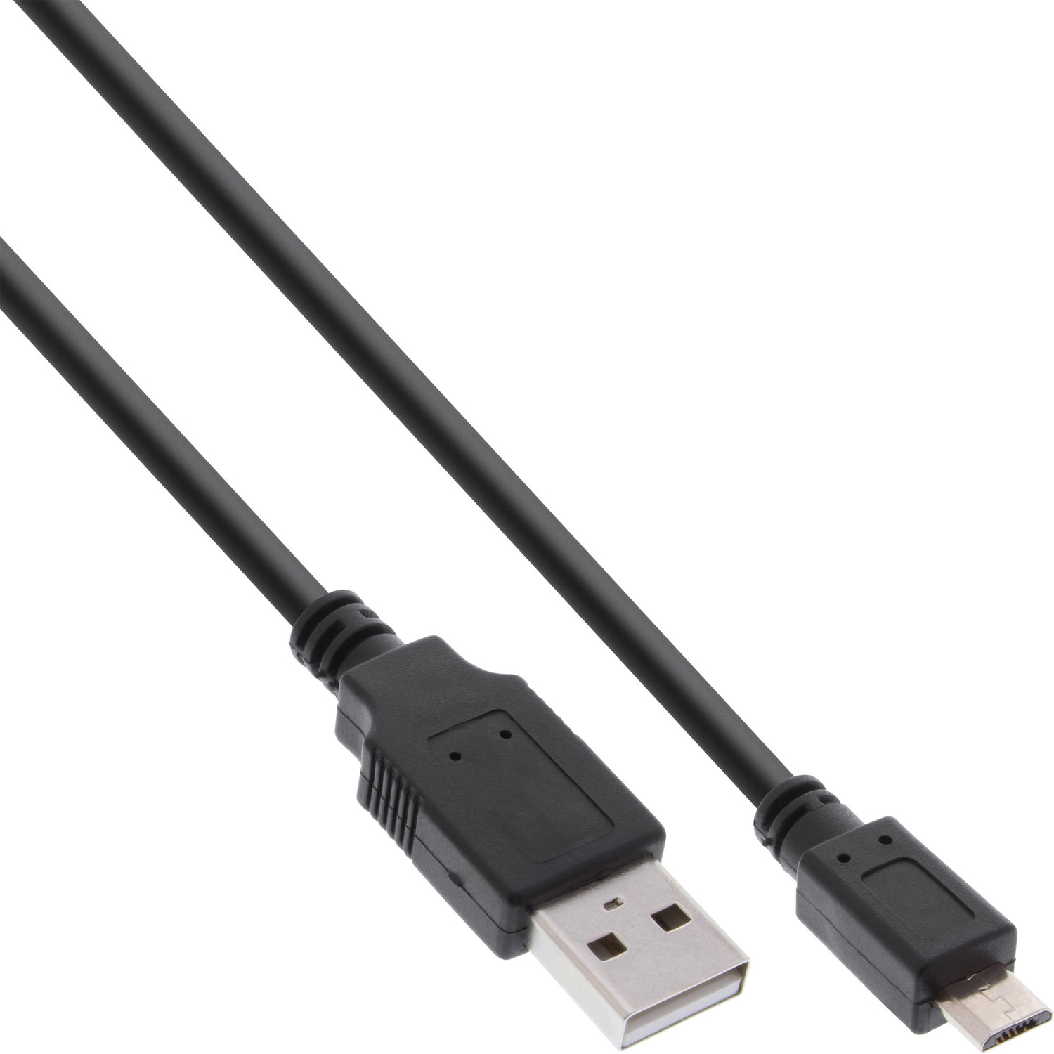 INLINE USB Schnellladekabel, Kabel, InLine® 2.0 USB-A 0,5m Stecker Micro-USB an