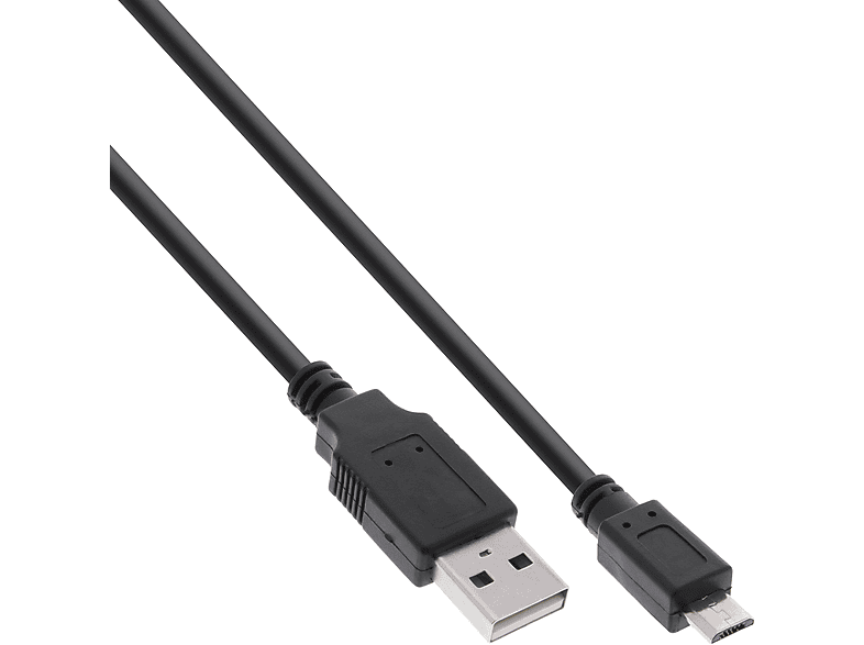 Stecker USB-A Schnellladekabel, Kabel, 0,5m an INLINE USB InLine® Micro-USB 2.0