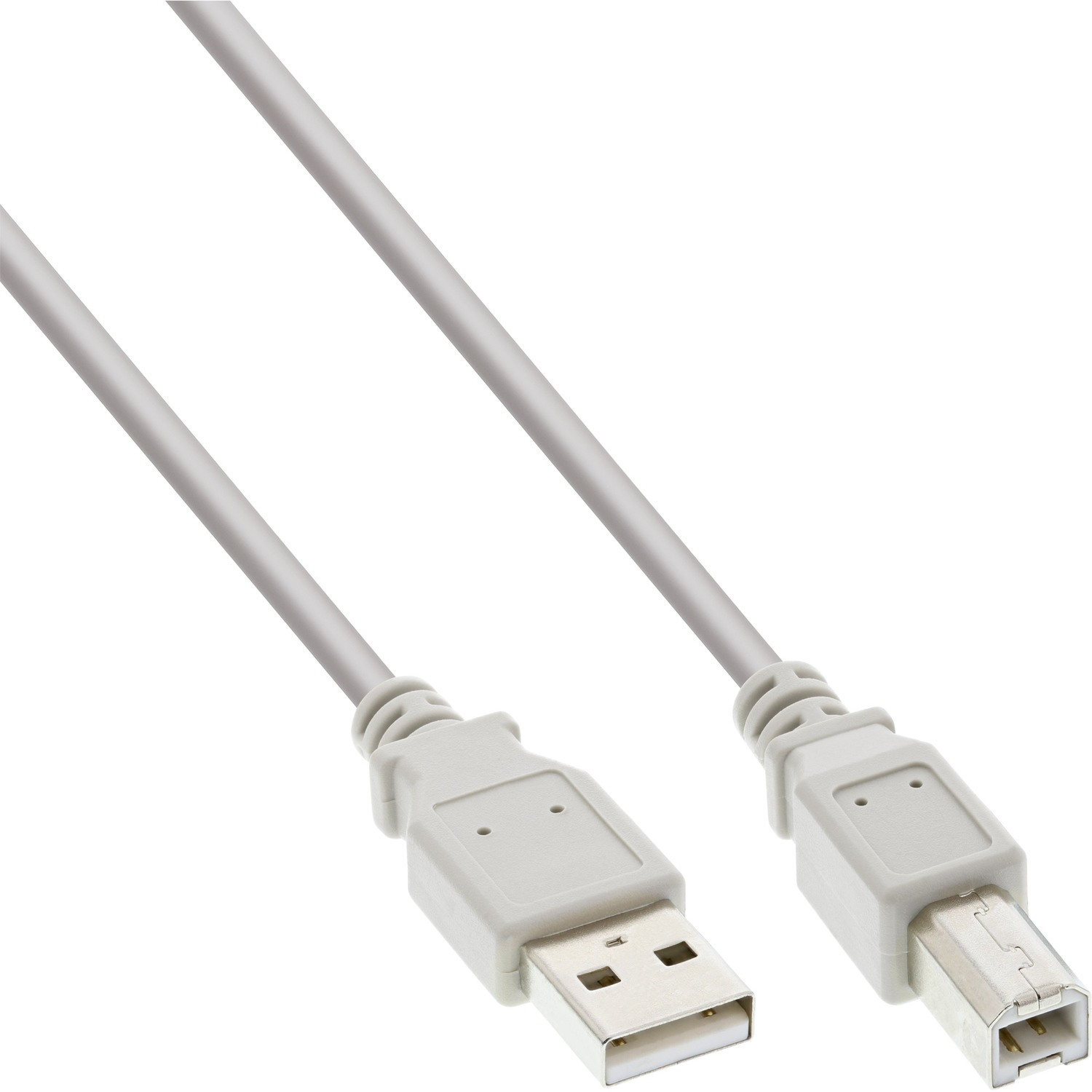 INLINE InLine® USB 2.0 USB an USB 1m A Kabel, Kabel USB beige, B, 2.0