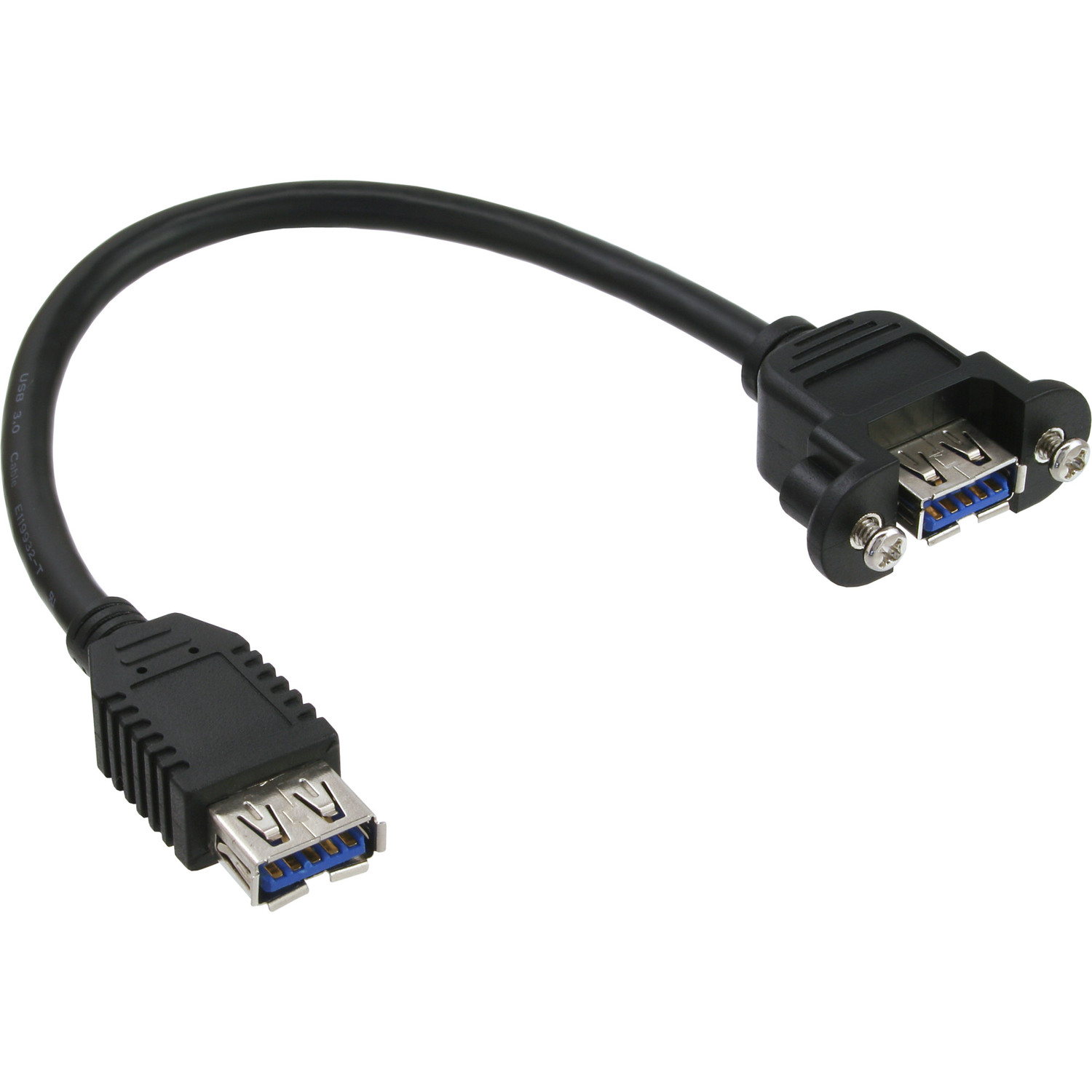 Adapterkabel, InLine® auf 3.0 A, INLINE Einbaubuchse 0,2m Kabel Buchse USB A USB