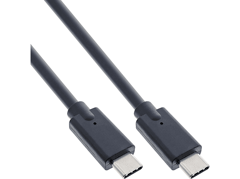 INLINE InLine® USB USB 3.2 Kabel, schwarz, Stecker/Stecker, Kabel Gen.2 1m USB-C