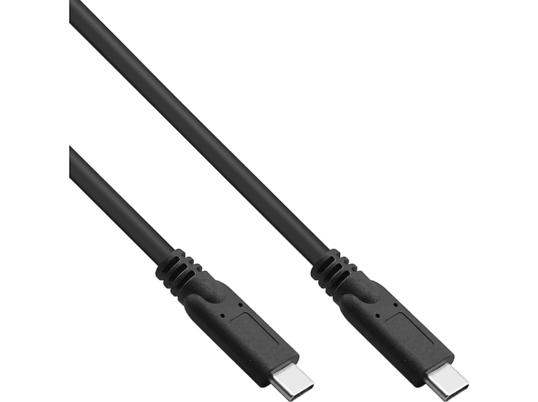 INLINE InLine® USB 3.2 Gen.1x2 schwarz, USB 3m USB Kabel, Stecker/Stecker, USB-C