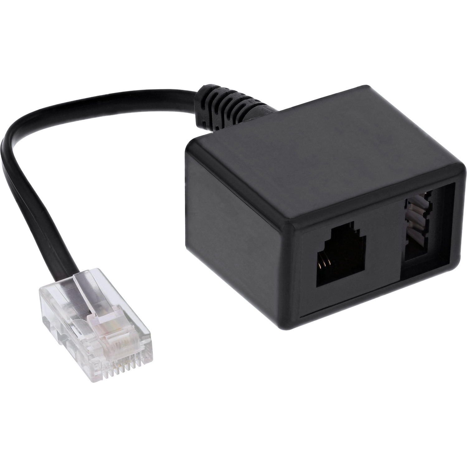 INLINE InLine® TAE Adapterkabel Kabel auf m TAE RJ11 /, / & Western, 0,15 RJ45 / ISDN TAE-N Buchse Stecker