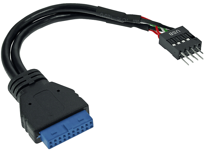INLINE InLine® USB 3.0 zu 2.0 Adapterkabel intern, USB 3.0 auf USB 2.0 0,15m USB