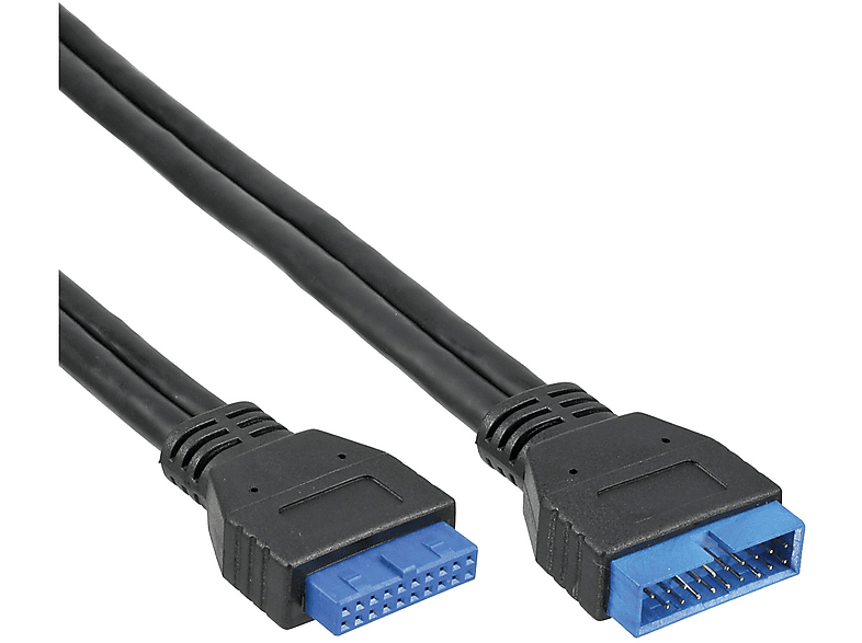 InLine® auf intern, USB Verlängerung 3.0 INLINE USB Pfostenanschluss Stecker