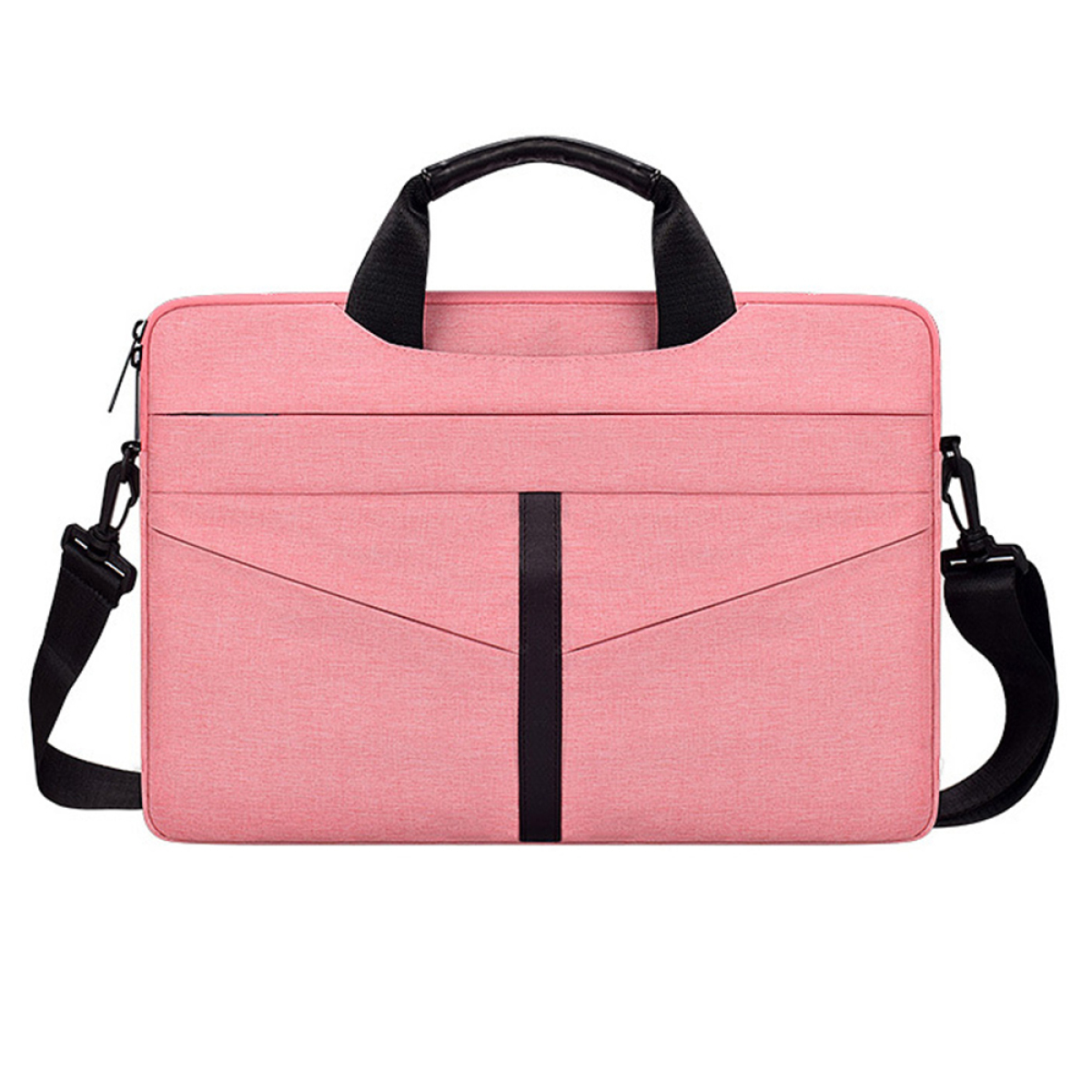 COZEVDNT Mehrschichtige Lagerung Laptoptasche Aktentasche für Apple,Lenovo,  HP,Acer,Asus,SAMSUNG,Dell,Toshiba und andere Polyester, Rosa