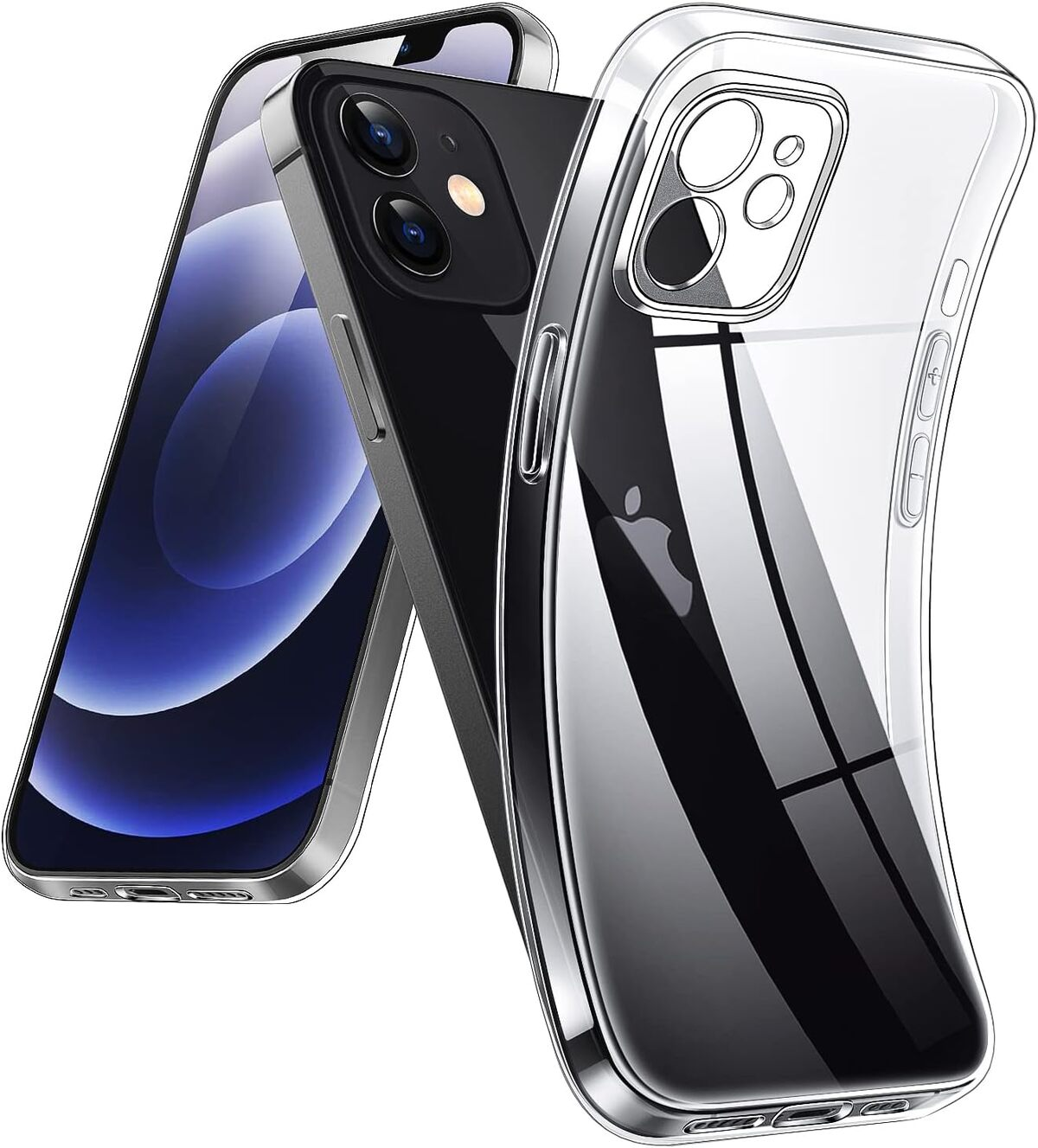 iPhone 12 Handyhülle Zoll Transperant Case, Silikon BAKER Mini Schutz 12 für iPhone mit Apple, (5,4) Reisekoffer, Kameraschutz Mini,