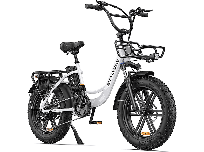 L20 Wh, 48V13AH Zoll, Kompakt-/Faltrad Erwachsene-Rad, 20 Weiß 624 Weiß) 250W ENGWE (Laufradgröße: