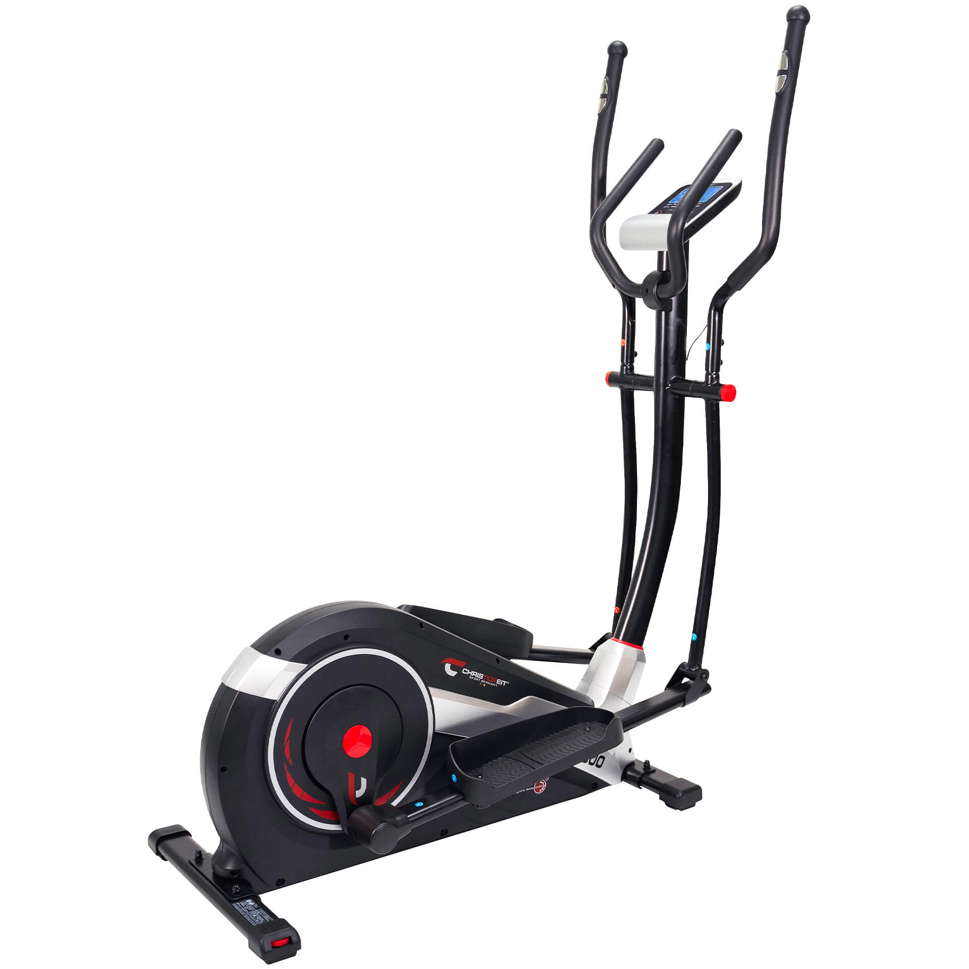 CHRISTOPEIT-SPORT GERMANY AX 8000 inkl. Bodenschutzmatte Crosstrainer, Schwarz