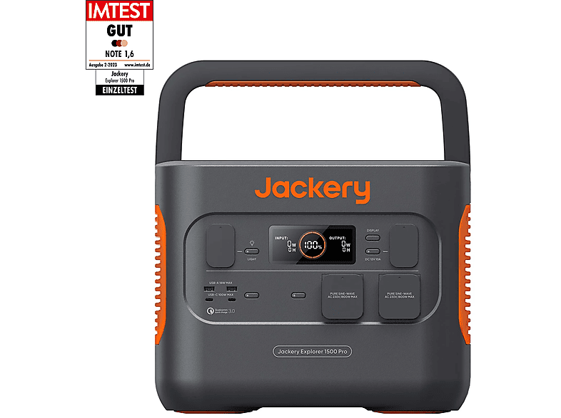 JACKERY Explorer 1500 Pro,1512Wh Stromzeuger