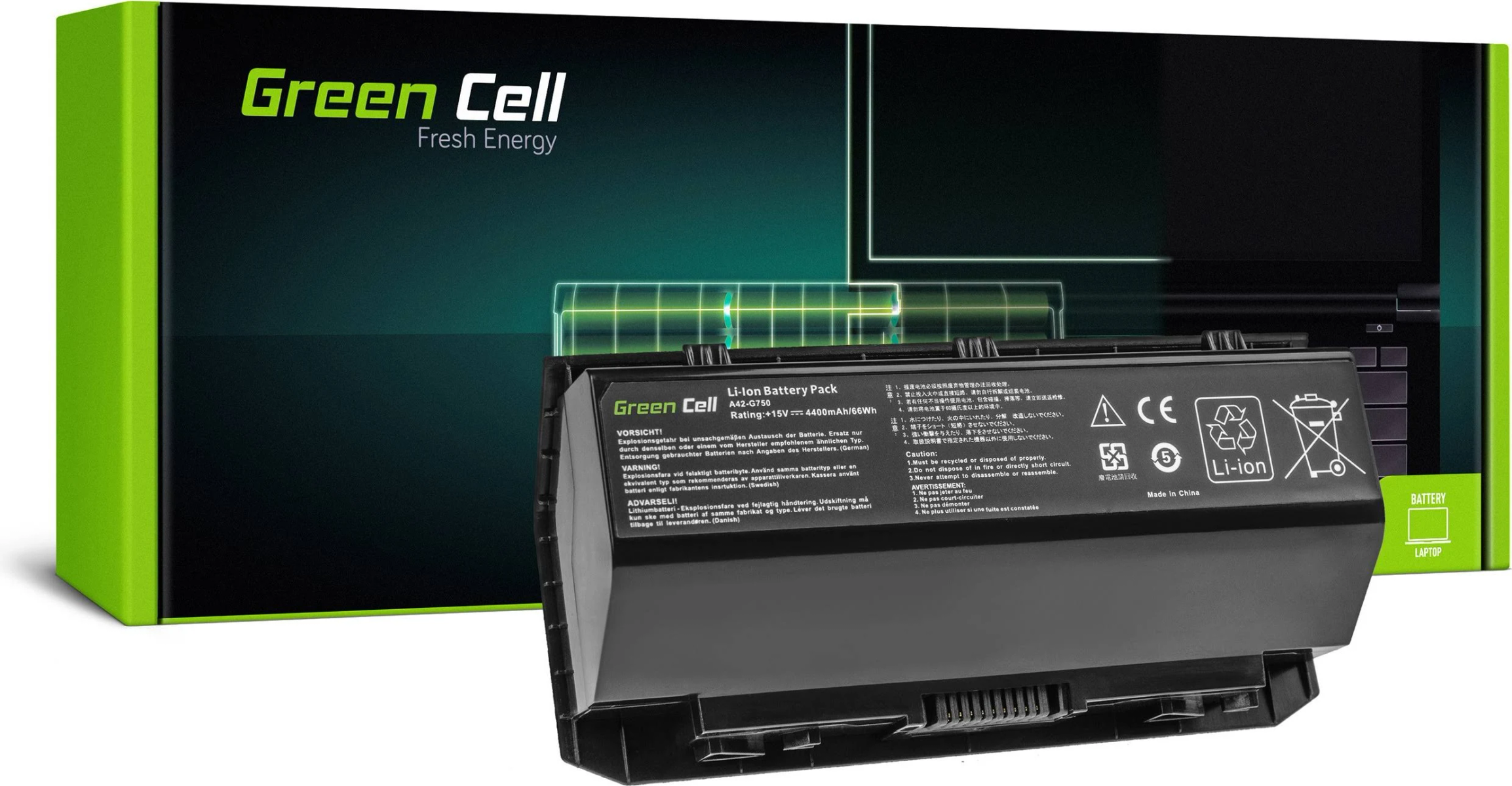 GREEN CELL Laptopakkus AS159